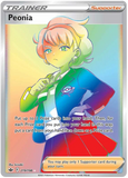 Peonia 219/198 - SWSH Chilling Reign - Secret Rainbow Full Art Trainer