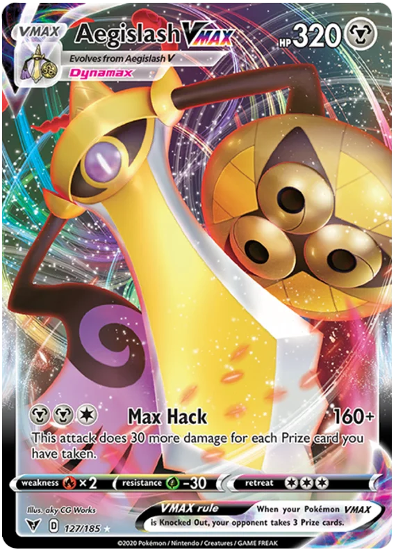 Aegislash VMAX 127/185 - SWSH Vivid Voltage - Ultra Rare